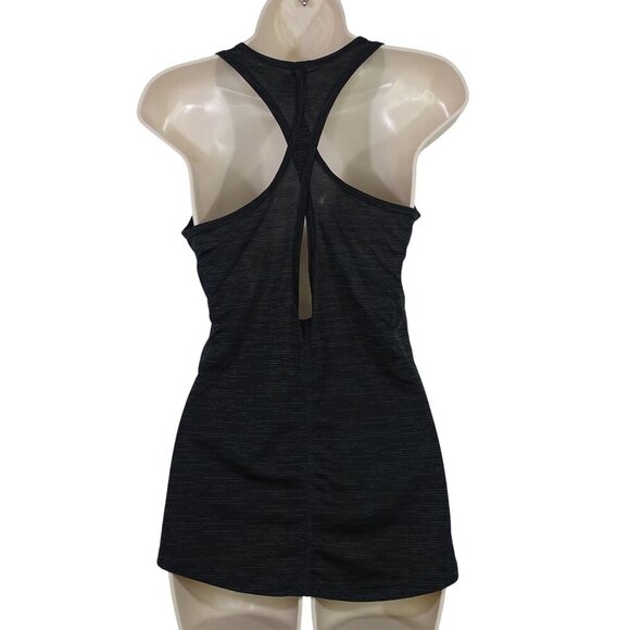 Champion Black Space Dye Racerback Tank Top Women Size S Workout Athletic Gym - Picture 4 of 11